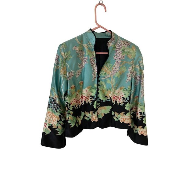 Unbranded Women's 100% Silk Button Front Blazer - Large - Picture 1 of 11